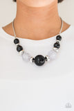 Daytime Drama Black Necklace-Ericka C Wise, $5 Jewelry-Ericka C Wise, $5 Jewelry Paparazzi accessories jewelry ericka champion wise elite consultant life of the party fashion fix lead and nickel free florida palm bay melbourne