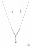 Diva Dazzle White Necklace-Jewelry-Paparazzi Accessories-Ericka C Wise, $5 Jewelry Paparazzi accessories jewelry ericka champion wise elite consultant life of the party fashion fix lead and nickel free florida palm bay melbourne