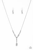 Diva Dazzle White Necklace-Jewelry-Paparazzi Accessories-Ericka C Wise, $5 Jewelry Paparazzi accessories jewelry ericka champion wise elite consultant life of the party fashion fix lead and nickel free florida palm bay melbourne
