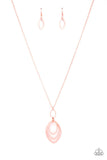 Dizzying Definition Copper Necklace-Jewelry-Paparazzi Accessories-Ericka C Wise, $5 Jewelry Paparazzi accessories jewelry ericka champion wise elite consultant life of the party fashion fix lead and nickel free florida palm bay melbourne