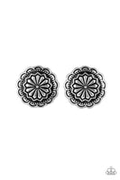 Durango Desert Silver Post Earrings-Jewelry-Paparazzi Accessories-Ericka C Wise, $5 Jewelry Paparazzi accessories jewelry ericka champion wise elite consultant life of the party fashion fix lead and nickel free florida palm bay melbourne