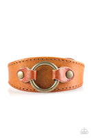 Western Wrangler Brown Bracelet-Jewelry-Paparazzi Accessories-Ericka C Wise, $5 Jewelry Paparazzi accessories jewelry ericka champion wise elite consultant life of the party fashion fix lead and nickel free florida palm bay melbourne