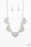 East Coast Essence White Necklace-Jewelry-Paparazzi Accessories-Ericka C Wise, $5 Jewelry Paparazzi accessories jewelry ericka champion wise elite consultant life of the party fashion fix lead and nickel free florida palm bay melbourne