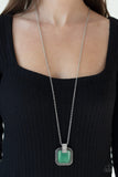 Effervescent Elegance Green Necklace-Jewelry-Paparazzi Accessories-Ericka C Wise, $5 Jewelry Paparazzi accessories jewelry ericka champion wise elite consultant life of the party fashion fix lead and nickel free florida palm bay melbourne