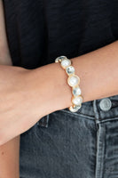 Elegant Entertainment Gold Bracelet-Jewelry-Paparazzi Accessories-Ericka C Wise, $5 Jewelry Paparazzi accessories jewelry ericka champion wise elite consultant life of the party fashion fix lead and nickel free florida palm bay melbourne
