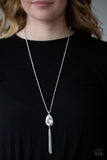 Elite Shine White Necklace-Jewelry-Paparazzi Accessories-Ericka C Wise, $5 Jewelry Paparazzi accessories jewelry ericka champion wise elite consultant life of the party fashion fix lead and nickel free florida palm bay melbourne