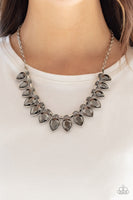 Fearless Is More Silver Necklace-Jewelry-Paparazzi Accessories-Ericka C Wise, $5 Jewelry Paparazzi accessories jewelry ericka champion wise elite consultant life of the party fashion fix lead and nickel free florida palm bay melbourne