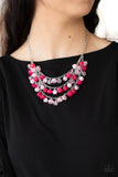 Fairytale Timelessness Pink Necklace-Jewelry-Paparazzi Accessories-Ericka C Wise, $5 Jewelry Paparazzi accessories jewelry ericka champion wise elite consultant life of the party fashion fix lead and nickel free florida palm bay melbourne