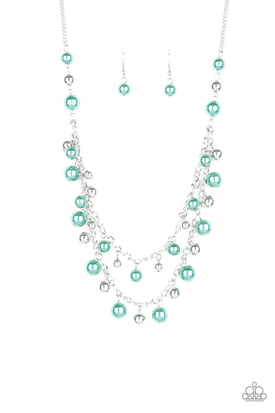 Fantastic Flair Green Necklace-Jewelry-Paparazzi Accessories-Ericka C Wise, $5 Jewelry Paparazzi accessories jewelry ericka champion wise elite consultant life of the party fashion fix lead and nickel free florida palm bay melbourne