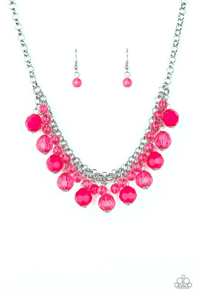 Fiesta Fabulous Pink Necklace-Jewelry-Paparazzi Accessories-Ericka C Wise, $5 Jewelry Paparazzi accessories jewelry ericka champion wise elite consultant life of the party fashion fix lead and nickel free florida palm bay melbourne