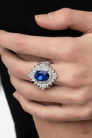 Five-Star Stunner Blue Ring-Jewelry-Paparazzi Accessories-Ericka C Wise, $5 Jewelry Paparazzi accessories jewelry ericka champion wise elite consultant life of the party fashion fix lead and nickel free florida palm bay melbourne
