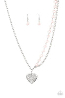 Forever in my Heart Pink Necklace-Jewelry-Paparazzi Accessories-Ericka C Wise, $5 Jewelry Paparazzi accessories jewelry ericka champion wise elite consultant life of the party fashion fix lead and nickel free florida palm bay melbourne