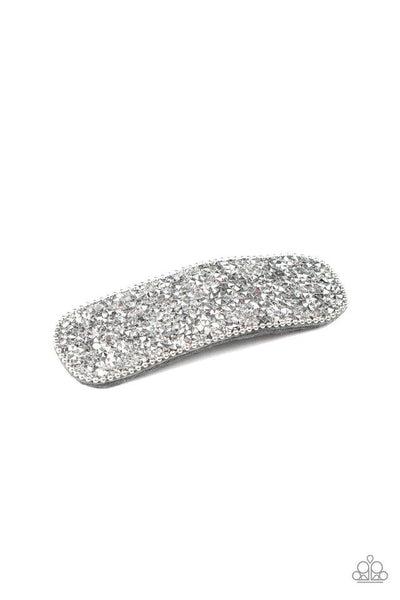 From Hair On Out Silver Hair Clip-Jewelry-Paparazzi Accessories-Ericka C Wise, $5 Jewelry Paparazzi accessories jewelry ericka champion wise elite consultant life of the party fashion fix lead and nickel free florida palm bay melbourne