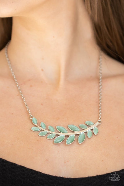 Frosted Foliage Green Necklace Ericka C Wise 5 Jewelry