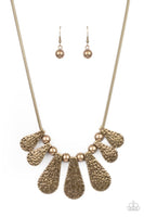 Gallery Goddess Brass Necklace-Jewelry-Paparazzi Accessories-Ericka C Wise, $5 Jewelry Paparazzi accessories jewelry ericka champion wise elite consultant life of the party fashion fix lead and nickel free florida palm bay melbourne
