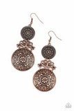 Garden Adventure Copper Earrings-Jewelry-Paparazzi Accessories-Ericka C Wise, $5 Jewelry Paparazzi accessories jewelry ericka champion wise elite consultant life of the party fashion fix lead and nickel free florida palm bay melbourne