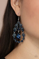 Garden Decorum Blue Earrings-Jewelry-Paparazzi Accessories-Ericka C Wise, $5 Jewelry Paparazzi accessories jewelry ericka champion wise elite consultant life of the party fashion fix lead and nickel free florida palm bay melbourne