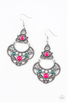Garden State Glow Multi Earrings-Jewelry-Paparazzi Accessories-Ericka C Wise, $5 Jewelry Paparazzi accessories jewelry ericka champion wise elite consultant life of the party fashion fix lead and nickel free florida palm bay melbourne