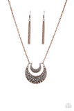 Get Well Moon Copper Necklace-Jewelry-Paparazzi Accessories-Ericka C Wise, $5 Jewelry Paparazzi accessories jewelry ericka champion wise elite consultant life of the party fashion fix lead and nickel free florida palm bay melbourne