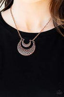 Get Well Moon Copper Necklace-Jewelry-Paparazzi Accessories-Ericka C Wise, $5 Jewelry Paparazzi accessories jewelry ericka champion wise elite consultant life of the party fashion fix lead and nickel free florida palm bay melbourne