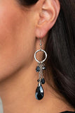 Glammed Upp Goddess Blue Earring-Jewelry-Paparazzi Accessories-Ericka C Wise, $5 Jewelry Paparazzi accessories jewelry ericka champion wise elite consultant life of the party fashion fix lead and nickel free florida palm bay melbourne