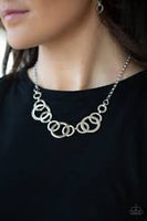 Going In Circles Silver Necklace-Jewelry-Paparazzi Accessories-Ericka C Wise, $5 Jewelry Paparazzi accessories jewelry ericka champion wise elite consultant life of the party fashion fix lead and nickel free florida palm bay melbourne