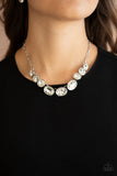 Gorgeously Glacial White Necklace-Jewelry-Paparazzi Accessories-Ericka C Wise, $5 Jewelry Paparazzi accessories jewelry ericka champion wise elite consultant life of the party fashion fix lead and nickel free florida palm bay melbourne
