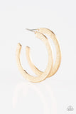 Haute Glam Gold Hoop Earrings-Jewelry-Paparazzi Accessories-Ericka C Wise, $5 Jewelry Paparazzi accessories jewelry ericka champion wise elite consultant life of the party fashion fix lead and nickel free florida palm bay melbourne