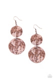 Hardware Headed Copper Earrings-Jewelry-Paparazzi Accessories-Ericka C Wise, $5 Jewelry Paparazzi accessories jewelry ericka champion wise elite consultant life of the party fashion fix lead and nickel free florida palm bay melbourne