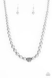 High Stakes Fame Silver Necklace-Jewelry-Paparazzi Accessories-Ericka C Wise, $5 Jewelry Paparazzi accessories jewelry ericka champion wise elite consultant life of the party fashion fix lead and nickel free florida palm bay melbourne