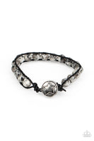 Homespun Stone White Bracelet-Jewelry-Paparazzi Accessories-Ericka C Wise, $5 Jewelry Paparazzi accessories jewelry ericka champion wise elite consultant life of the party fashion fix lead and nickel free florida palm bay melbourne