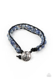 Homespun Stones Blue Bracelet-Jewelry-Paparazzi Accessories-Ericka C Wise, $5 Jewelry Paparazzi accessories jewelry ericka champion wise elite consultant life of the party fashion fix lead and nickel free florida palm bay melbourne