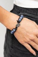Homespun Stones Blue Bracelet-Jewelry-Paparazzi Accessories-Ericka C Wise, $5 Jewelry Paparazzi accessories jewelry ericka champion wise elite consultant life of the party fashion fix lead and nickel free florida palm bay melbourne