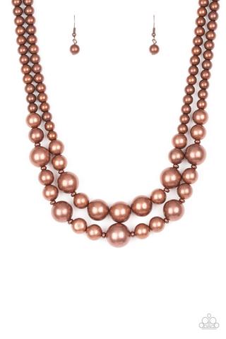 I Double Dare You Copper Necklace-Jewelry-Paparazzi Accessories-Ericka C Wise, $5 Jewelry Paparazzi accessories jewelry ericka champion wise elite consultant life of the party fashion fix lead and nickel free florida palm bay melbourne
