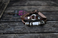 Vintage Brown Leather Bracelet-Jewelry-Paparazzi Accessories-Ericka C Wise, $5 Jewelry Paparazzi accessories jewelry ericka champion wise elite consultant life of the party fashion fix lead and nickel free florida palm bay melbourne