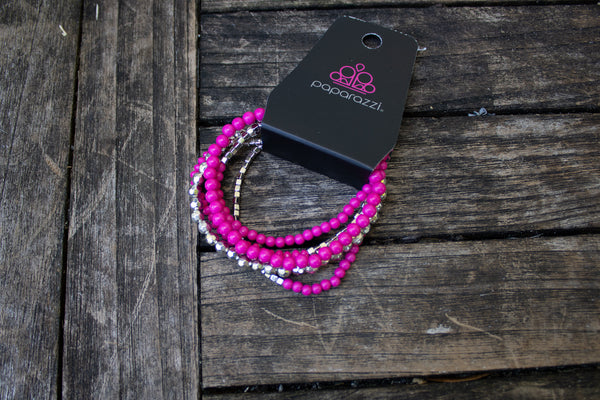 Vintage Pink Bracelet Set-Jewelry-Paparazzi Accessories-Ericka C Wise, $5 Jewelry Paparazzi accessories jewelry ericka champion wise elite consultant life of the party fashion fix lead and nickel free florida palm bay melbourne