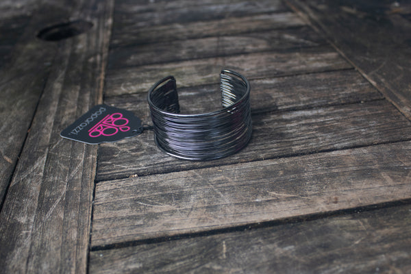 Vintage Black Cuff Bracelet-Jewelry-Paparazzi Accessories-Ericka C Wise, $5 Jewelry Paparazzi accessories jewelry ericka champion wise elite consultant life of the party fashion fix lead and nickel free florida palm bay melbourne