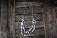 Vintage White Pearl Necklace-Jewelry-Paparazzi Accessories-Ericka C Wise, $5 Jewelry Paparazzi accessories jewelry ericka champion wise elite consultant life of the party fashion fix lead and nickel free florida palm bay melbourne