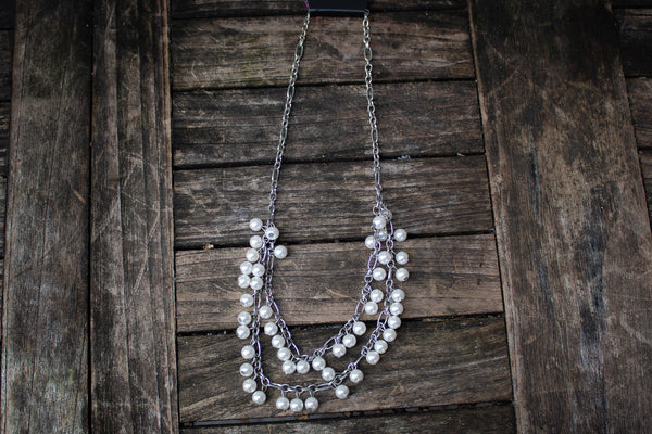 Regal - Paparazzi Zi Collection White Pearl Necklace