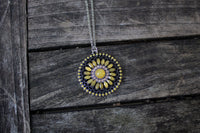 Vintage Yellow Flower Necklace-Jewelry-Paparazzi Accessories-Ericka C Wise, $5 Jewelry Paparazzi accessories jewelry ericka champion wise elite consultant life of the party fashion fix lead and nickel free florida palm bay melbourne
