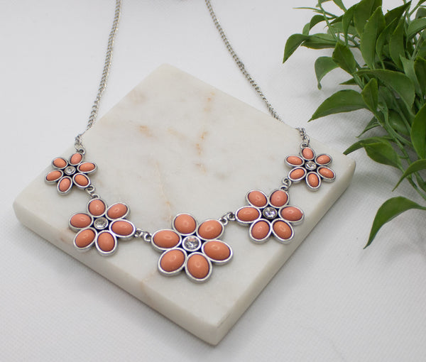 Prairie Party Orange Necklace-Jewelry-Paparazzi Accessories-Ericka C Wise, $5 Jewelry Paparazzi accessories jewelry ericka champion wise elite consultant life of the party fashion fix lead and nickel free florida palm bay melbourne