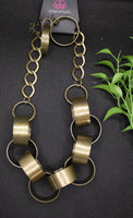 Vintage Brass Necklace-Jewelry-Paparazzi Accessories-Ericka C Wise, $5 Jewelry Paparazzi accessories jewelry ericka champion wise elite consultant life of the party fashion fix lead and nickel free florida palm bay melbourne