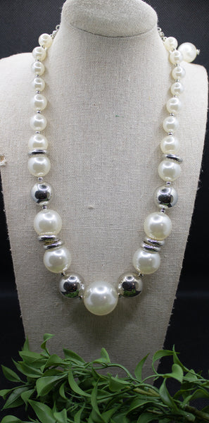 Vintage White Pearl Necklace-Jewelry-Paparazzi Accessories-Ericka C Wise, $5 Jewelry Paparazzi accessories jewelry ericka champion wise elite consultant life of the party fashion fix lead and nickel free florida palm bay melbourne