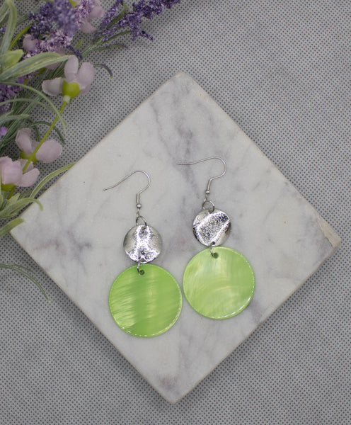 Opulently Oasis Green Earrings-Jewelry-Paparazzi Accessories-Ericka C Wise, $5 Jewelry Paparazzi accessories jewelry ericka champion wise elite consultant life of the party fashion fix lead and nickel free florida palm bay melbourne