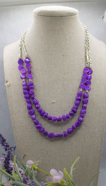Staycation Status Purple Necklace- Paparazzi Accessories-simple-Ericka C Wise, $5 Jewelry-Ericka C Wise, $5 Jewelry Paparazzi accessories jewelry ericka champion wise elite consultant life of the party fashion fix lead and nickel free florida palm bay melbourne