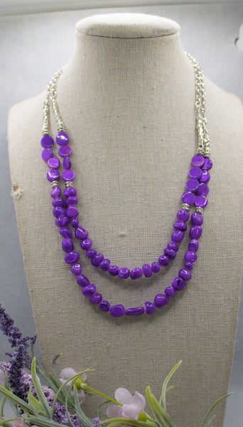 Staycation Status Purple Necklace- Paparazzi Accessories-simple-Ericka C Wise, $5 Jewelry -Ericka C Wise, $5 Jewelry Paparazzi accessories jewelry ericka champion wise elite consultant life of the party fashion fix lead and nickel free florida palm bay melbourne