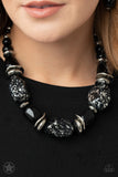 In Good Glazes Black Necklace-Jewelry-Paparazzi Accessories-Ericka C Wise, $5 Jewelry Paparazzi accessories jewelry ericka champion wise elite consultant life of the party fashion fix lead and nickel free florida palm bay melbourne
