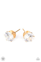 Just in Timeless Gold Earrings-Jewelry-Paparazzi Accessories-Ericka C Wise, $5 Jewelry Paparazzi accessories jewelry ericka champion wise elite consultant life of the party fashion fix lead and nickel free florida palm bay melbourne