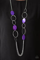 Kaleidoscope Coasts Purple Necklace-Jewelry-Ericka C Wise, $5 Jewelry -Ericka C Wise, $5 Jewelry Paparazzi accessories jewelry ericka champion wise elite consultant life of the party fashion fix lead and nickel free florida palm bay melbourne