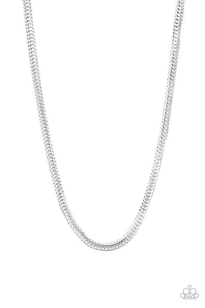Knockout King Silver Urban Necklace-Jewelry-Paparazzi Accessories-Ericka C Wise, $5 Jewelry Paparazzi accessories jewelry ericka champion wise elite consultant life of the party fashion fix lead and nickel free florida palm bay melbourne